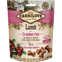 Ласощі Carnilove Dog Crunchy Snack для собак ягня журавлина 200 г (8595602527250): Виробник Carnilove