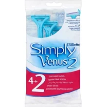 Gillette Simply Venus2 Станки для бритья одноразовые 4 шт. + 2 шт. бесплатно: Вид Бритвенные станки