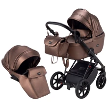 Коляска 2 в 1 Bair Infinity кожа 100% BI-02-AMO bronze pearl (бронза перламутр): Тип коляски Универсальная коляска (2-в-1)