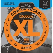 Струна для гитар Струны D`ADDARIO EXP110 EXP COATED REGULAR LIGHT (10-46): Тип Комплект струн