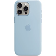Чехол для iPhone Apple iPhone 15 Pro Max Silicone Case with MagSafe - Light Blue (MWNR3ZM/A): Цвет голубой