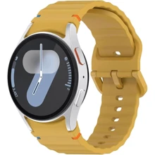 BeCover Strap Ribbed Tape Yellow для Samsung Galaxy Watch (20mm) 4 40mm-44mm/5 40-44mm/6 40-44mm/7 40-44mm (712051): Колір желтый
