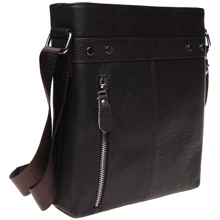 Чоловіча сумка планшет Borsa Leather темно-коричнева (1t15502m-brown): Стать Чоловік