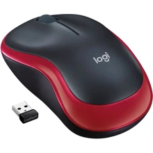 Мишка Logitech M185 WL Red (910-002240): інтерфейс підключення Wireless (радіо інтерфейс)