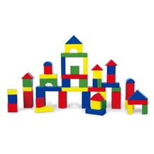 Дерев'яні кубики Viga Toys Барвисті блоки 50 шт., 3,5 см (59542): Тип кубики