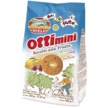 Печенье Divella Ottimini Fatti di Frutta 350 г (DLR12142): Вес нетто 350 г