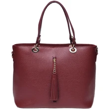 Женская сумка тоут Ricco Grande бордовая (1L953-burgundy): Пол Женский