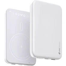Внешний аккумулятор Umetravel Power Bank 5000mAh M51 Magnetic Wireless 20W White: Количество USB 1