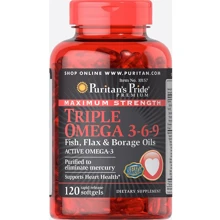 Puritan's Pride Maximum Strength Triple Omega 3-6-9 Fish, Flax & Borage Oils 120 caps: Тип Омега 3-6-9