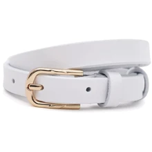 Жіночий ремінь Borsa Leather білий (100v1genw65-white): Стать Женский