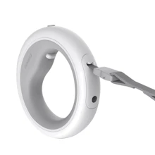 Поводок для собак Xiaomi выдвижной светящийся Moestar UFO Retractable Leash 2 серый: Тип шнура Лента