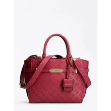 Женская сумка тоут Guess Bea Society Satchel сливовая (HWVS8132060-PLU): Пол Женский