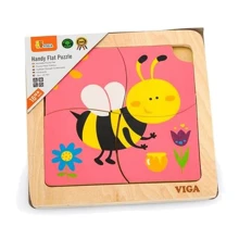 Дерев'яний міні-пазл Viga Toys Бджілка, 4 ел. (50138): Тип пазл