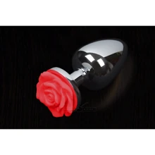 Пикантные Штучки Rose Small - маленькая анальная пробка, 6х3 см, красный: Для кого Унисекс