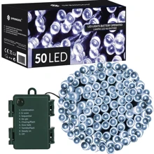 Гірлянда на батарейках Springos 5 м 50 LED CL4028 Cold White: Виробник Springos