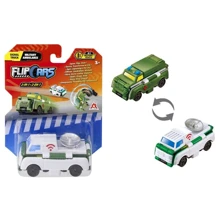 Машинка-трансформер Flip Cars 2 в 1 Грузовик связи и Военная скорая помощь: Производитель Flip Cars
