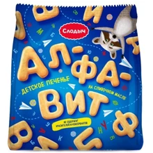 Слодыч Печенье Алфавит,125г (4810064018073): Тип Печенье