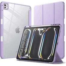 Аксессуар для iPad BeCover Soft Edge TPU with Pencil mount Purple for iPad Pro 13 2024 M4 (711719): Цвет фиолетовый