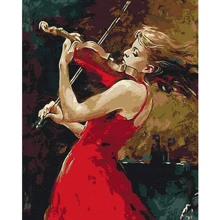 Картина за номерами Brushme Дівчина зі скрипкою 40x50 см (BS491): Виробник Brushme