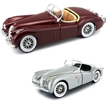 Автомодель Bburago 1951 Jaguar XK 120 (ассорти вишневый, серебристый, 1:24) (18-22018): Тип Готовая модель