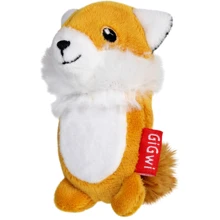 Игрушка для собак Лисичка с двумя пищалками GiGwi Plush плюш 9 см (75014): Производитель GiGwi