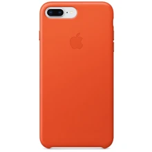 Чехол для iPhone Apple Leather Case Bright Orange (MRGD2) for iPhone 8 Plus/iPhone 7 Plus: Цвет оранжевый