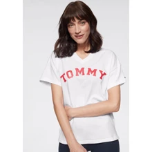 Футболка Tommy Hilfiger 76321926 L белая с принтом: Состав Хлопок, Эластан