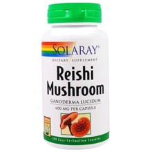 Solaray Reishi Mushroom, 600 mg, 100 Capsules (SOR-01505): Форма выпуска Капсулы
