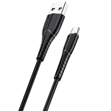 Кабель Usams USB Cable to USB-C 1m Black (US-SJ366): Тип USB-C - USB-C
