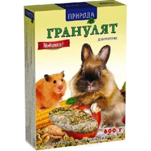 Корм Гранулят для гризунів 600 г: Вид корм