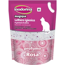 Наповнювач силікагелевий для котячого туалету Inodorina Sanitary Litter з ароматом троянди 5 л (8031398252155): Вид Силикагелевый