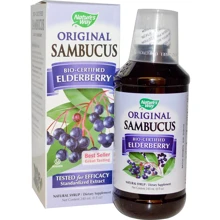 Nature's Way Sambucus Immune Elderberry Standardized 8 fl oz (240 ml) Черная бузина: Форма выпуска Жидкость