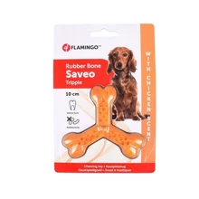 Іграшка Flamingo Rubber Flexo Saveo Triple Bone Chicken Потрійна кістка жувальна для собак, смак курки 10x8.5 см (53576): undefined undefined