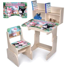 Дитяча парта з надбудовою та стільцем Bambi Hello Kitty венге світлий (N 2071-19B-2): Вік дитини от 6-ти лет