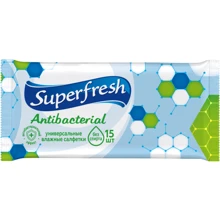 Влажные салфетки Superfresh антибактериальные 15 шт: Классификация Масс-маркет