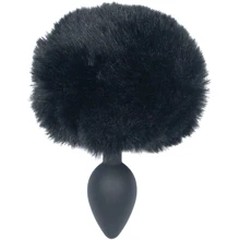 Анальна пробка з хвостом Punishment - Bunny Tail Silicone Anal Plug - Black: Для кого унісекс