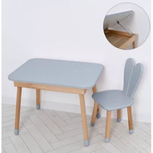 Столик со стульчиком и ящиком Bambi 04-027GREY-TABLE Серый: Тип набор