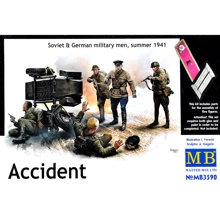 Набор фигурок Master Box Советские и немецкие военные, "Авария", лето 1941 (MB3590): Производитель Master Box
