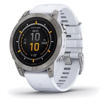 Смарт-часы Garmin Epix Pro (Gen 2) 47mm Sapphire Titanium with Whitestone Band (010-02803-21): Дисплей 1.3 AMOLED (416x416)