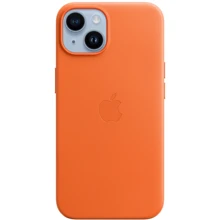 Чехол для iPhone Apple for iPhone 14 Leather Case with MagSafe Orange (MPP83) : Цвет оранжевый