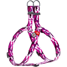 Шлея WAUDOG Nylon с QR-паспортом, рисунок "Розовый камо" 15 мм 40-55 см разноцветный (4992): Производитель WAUDOG