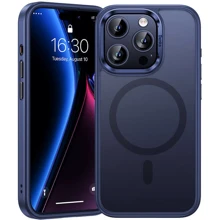 Чехол для iPhone Benks MagClap Mist Protective Blue Titanium for iPhone 15 Pro Max: Цвет синий