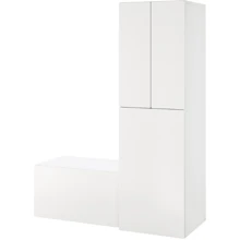 Шкаф с выдвижным элементом ІКЕА SMÅSTAD 150х57х196 см (794.837.07): undefined undefined