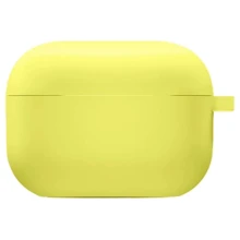 TPU Silicone Case with Carabiner Bright Yellow for Apple AirPods 4: undefined undefined