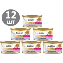 Влажный корм GOURMET Gold для котят паштет с говядиной 12х85 г (7613036330596): Тип Влажный корм