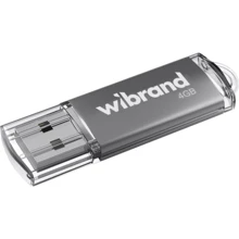 USB-флешка Wibrand 4GB Cougar USB 2.0 Silver (WI2.0/CU4P1S): Стандарт USB USB 2.0