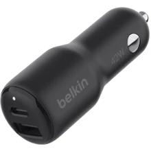 Зарядное устройство Belkin Car Charger USB+USB-C 42W Black (CCB005BTBK): Особенности USB-C