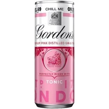 Напиток алкогольный Gordon's PINK GIN-TONIC 5% ж/б 250мл (PLK5000289930574): Объем, л 0.25