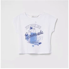 Футболка H & M 63332571 98-104 см біла: Стать дівчинка