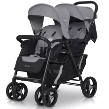 Коляска для двойни EasyGo Fusion Duo 2021 9023-EGFD20-10, Pearl, светло-серый: Тип коляски Коляска для двойни